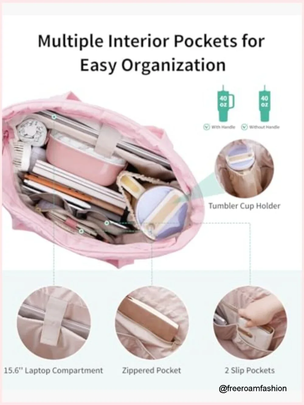 Quilted Tote Bag, Nylon Puffer Shoulder Bag for Work Travel